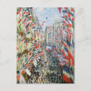 Claude Monet   The Rue Montorgueil, Paris Postcard