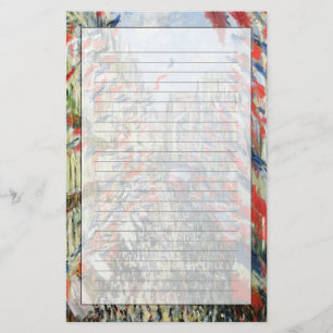 Claude Monet   The Rue Montorgueil, Paris Stationery