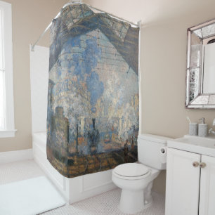 Claude Monet - The Saint-Lazare Station Shower Curtain