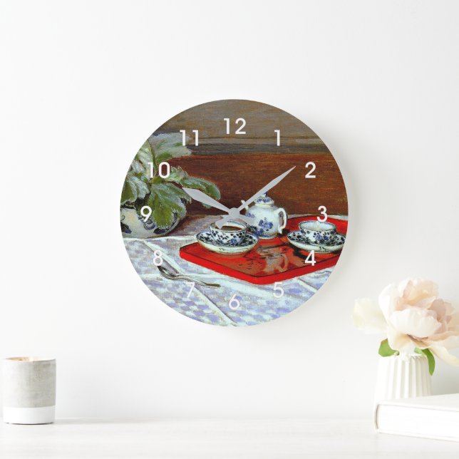 Claude Monet - The Tea Set, Large Clock (Home)