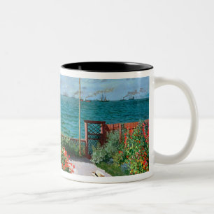 Claude Monet The Terrace at Sainte-Adresse, 1867 Two-Tone Coffee Mug