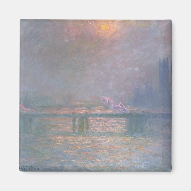 Claude Monet | The Thames with Charing Cross Magnet (Front)