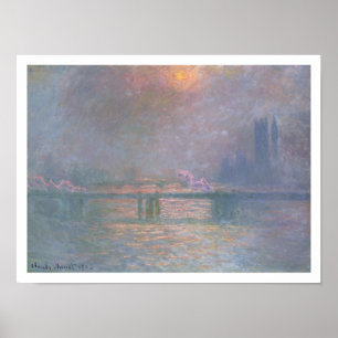 Claude Monet The Thames with Charing Cross Poster