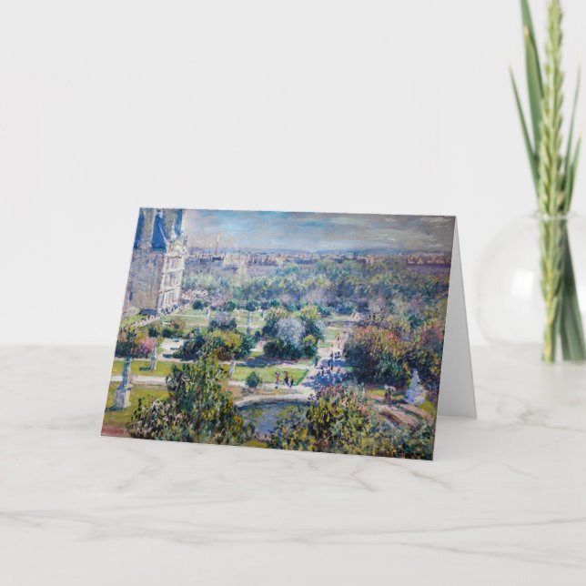 Claude Monet - The Tuileries Gardens Card (Front)