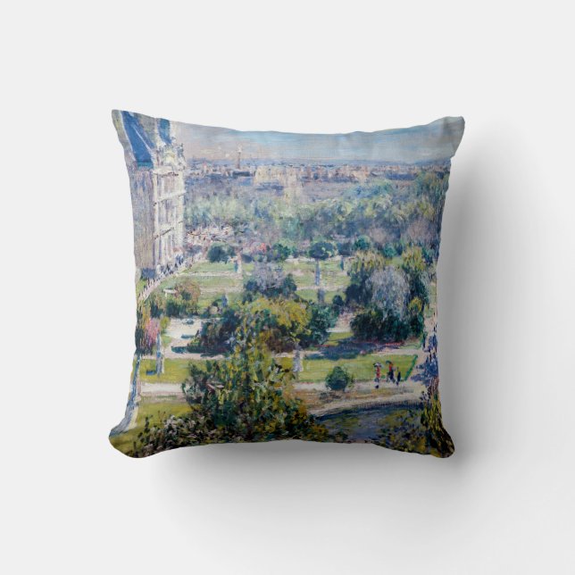 Claude Monet - The Tuileries Gardens Cushion (Front)