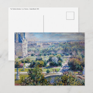 Claude Monet - The Tuileries Gardens Postcard
