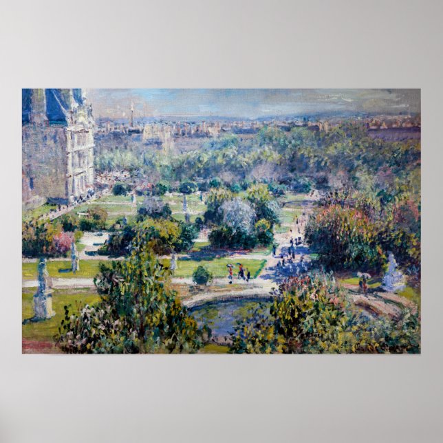 Claude Monet - The Tuileries Gardens Poster (Front)
