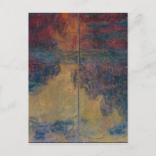 Claude Monet - The Water Lily Pond In The Evening Postcard