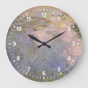 Claude Monet The Water-Lily Pond Large Clock