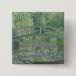 Claude Monet The Waterlily Pond: Green Harmony 15 Cm Square Badge