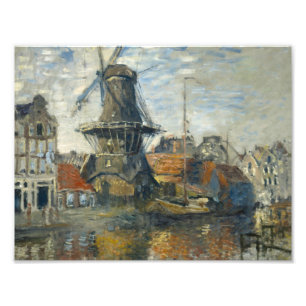 Claude Monet - The Windmill on the Onbekende Photo Print
