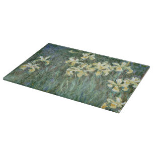Claude Monet The Yellow Irises Cutting Board