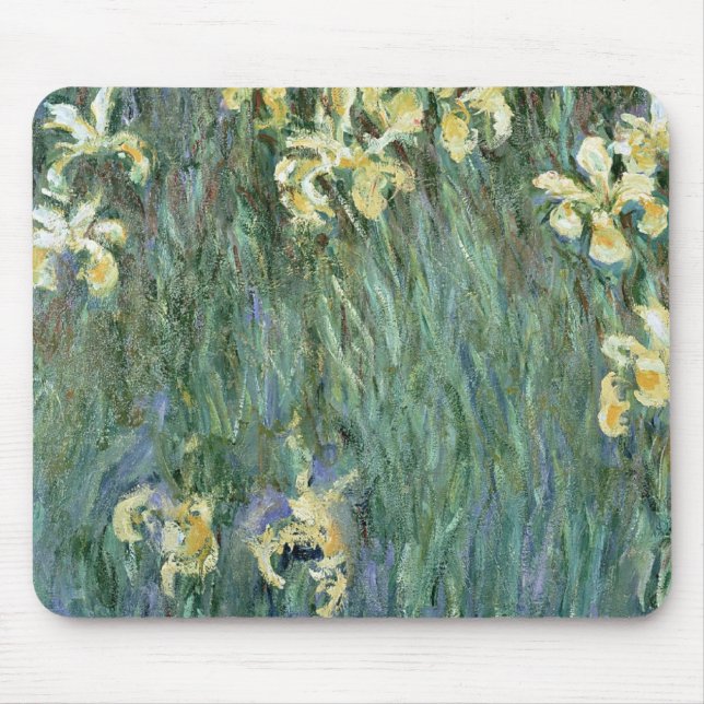 Claude Monet | The Yellow Irises Mouse Pad (Front)