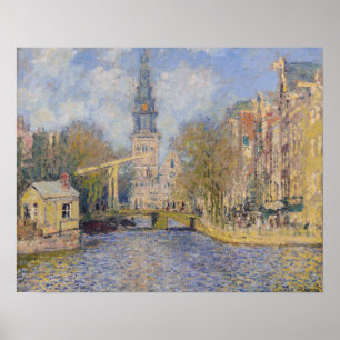 Claude Monet - The Zuiderkerk, Amsterdam Poster