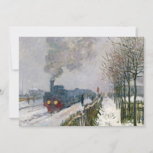 Claude Monet - Train in the Snow / The Locomotive Thank You Card