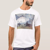 Claude Monet Train Station Popular Vintage Art