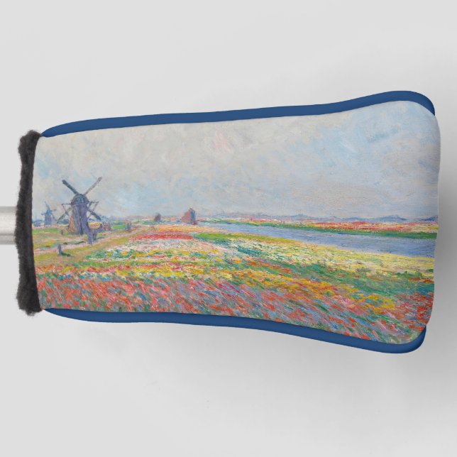Claude Monet - Tulip Fields near The Hague Golf Head Cover (Front)