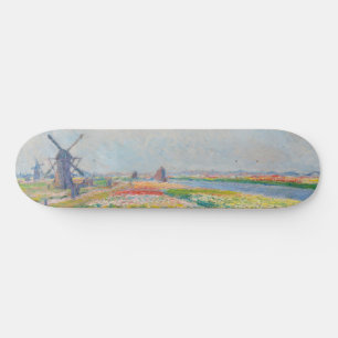 Claude Monet - Tulip Fields near The Hague Skateboard