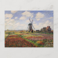 Claude Monet | Tulip Fields Rijnsburg Windmill
