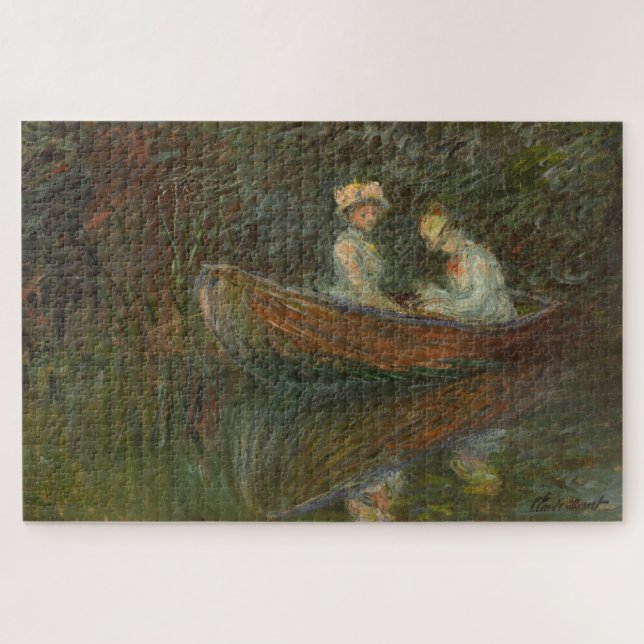Claude Monet – Two Women in a Boat 1887 Jigsaw Puzzle (Horizontal)
