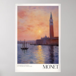 Claude Monet Venice Sunset Reflection Wall Art
