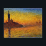 Claude Monet // Venice Twilight Postcard<br><div class="desc">The 1908 work of renowned Impressionist painter Claude Monet</div>