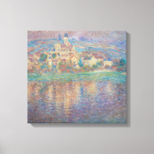 Claude Monet - Vetheuil, Sunset Canvas Print