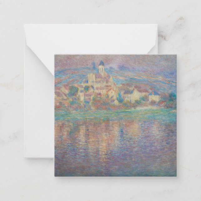 Claude Monet - Vetheuil, Sunset Card (Front)