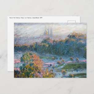 Claude Monet - View of the Tuileries, Study Postcard