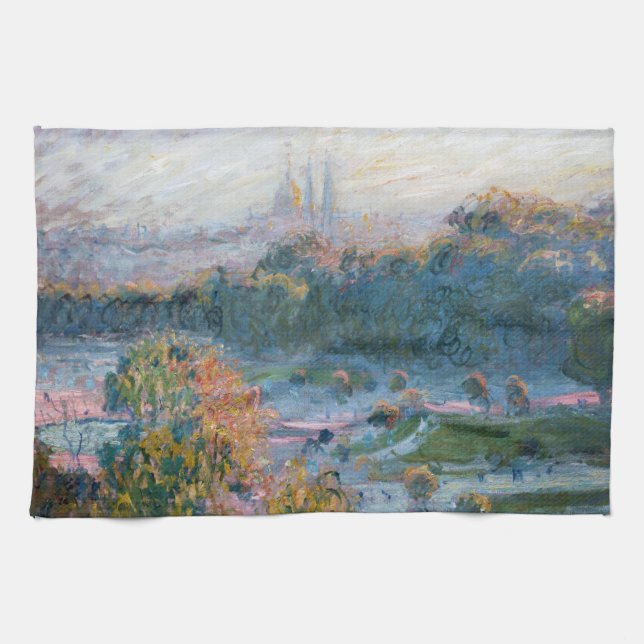 Claude Monet - View of the Tuileries, Study Tea Towel (Horizontal)