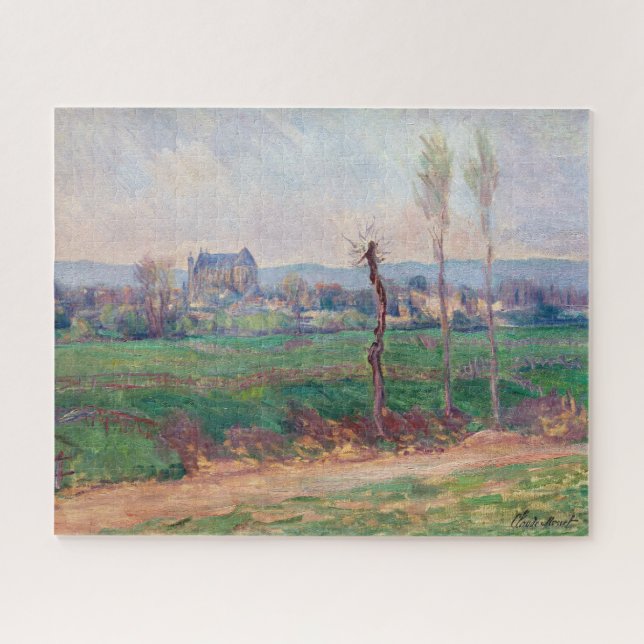Claude Monet - View of Vernon Jigsaw Puzzle (Horizontal)