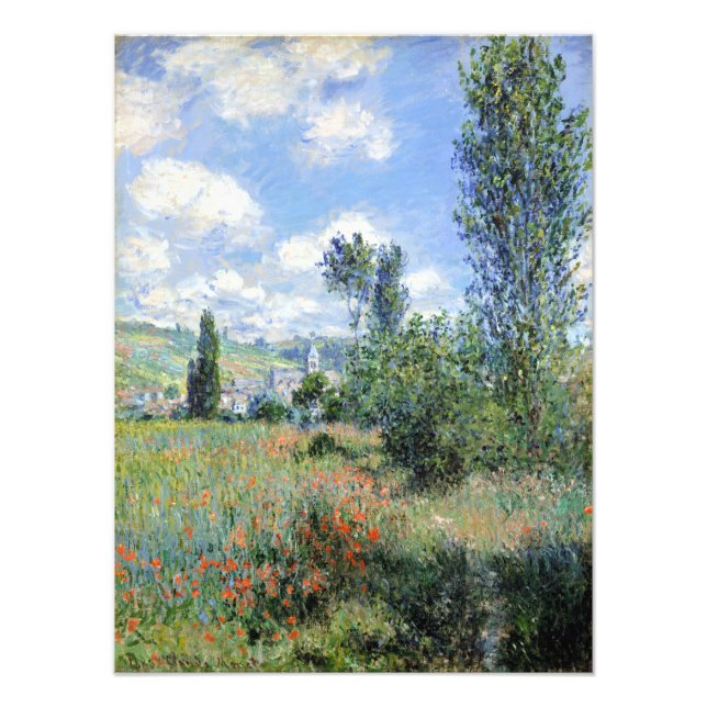 Claude Monet View of Vétheuil Photo Print (Front)