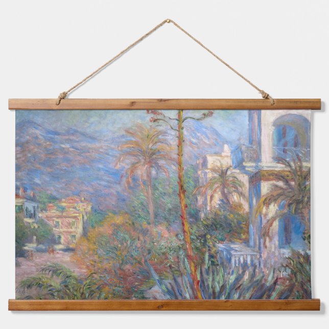 Claude Monet - Villas at Bordighera Hanging Tapestry (Front)