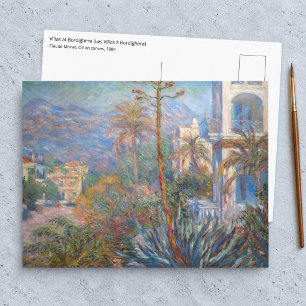 Claude Monet - Villas at Bordighera Postcard