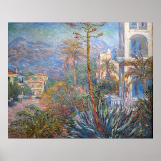 Claude Monet - Villas at Bordighera Poster (Front)