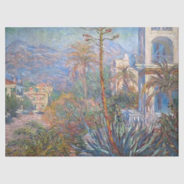Claude Monet - Villas at Bordighera Tissue Paper (Front)