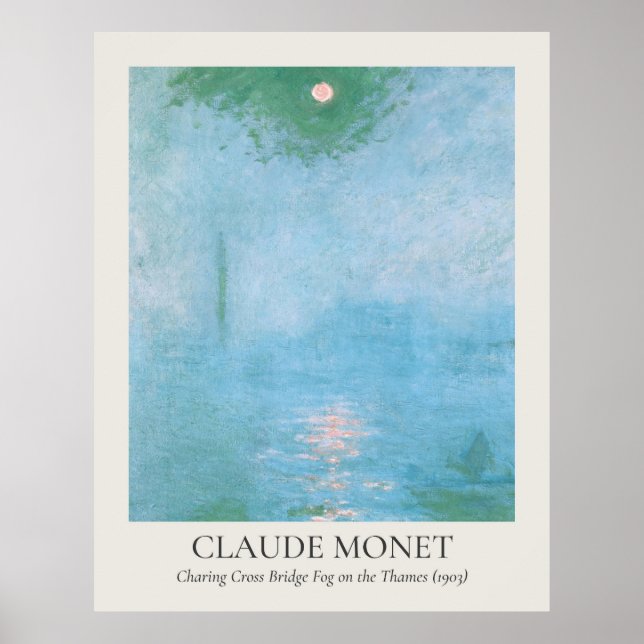 Claude Monet Vintage Wall Art 11x14 Ratio (Front)