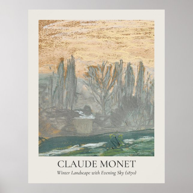 Claude Monet Vintage Wall Art 11x14 Ratio (Front)
