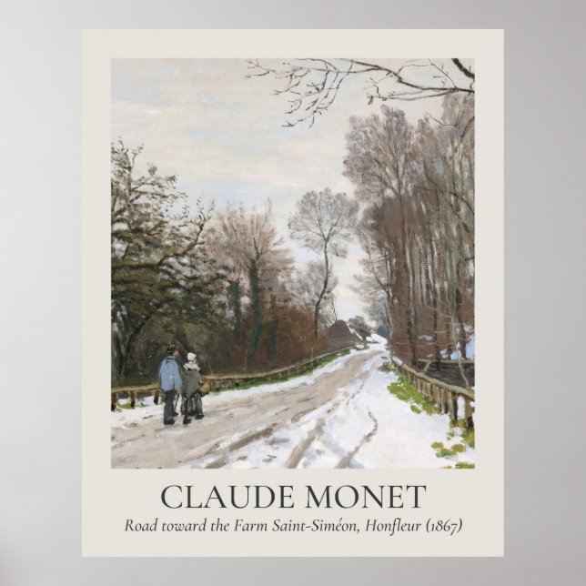Claude Monet Vintage Wall Art 4x5 Ratio (Front)