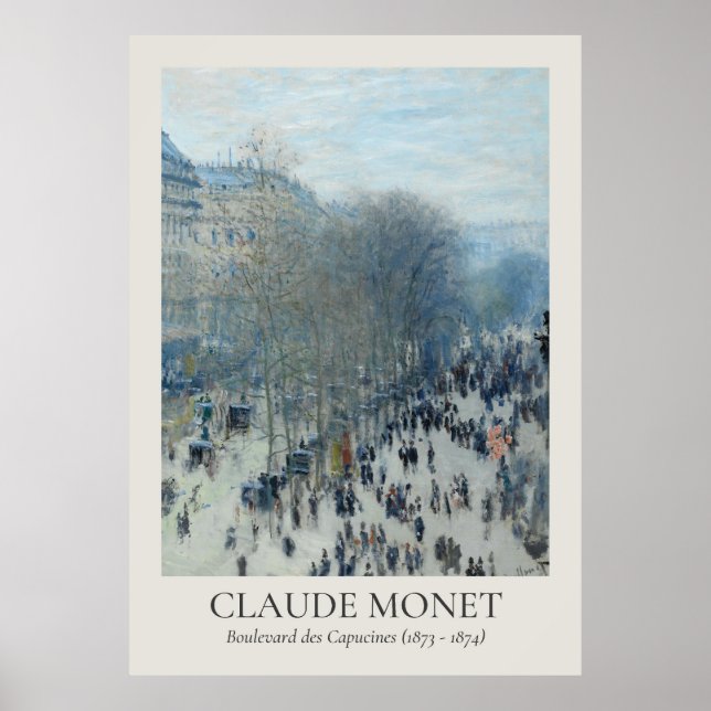 Claude Monet Vintage Wall Art ISO Ratio (Front)