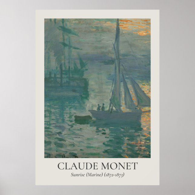 Claude Monet Vintage Wall Art ISO Ratio (Front)
