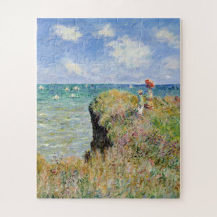 Claude Monet - Walk On The Cliff At Pourville Jigsaw Puzzle