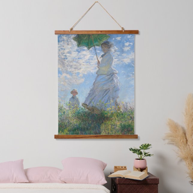 Claude Monet Wall Art Woman With A Parasol (Bedroom)