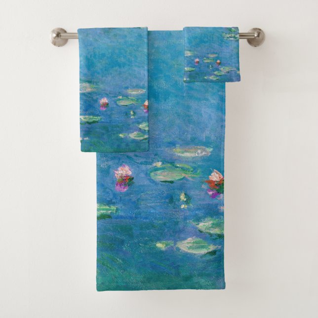 Claude Monet - Water Lilies 1906 Bath Towel Set (Insitu)