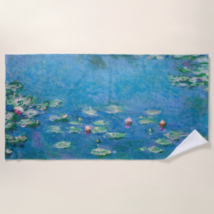 Claude Monet - Water Lilies 1906 Beach Towel