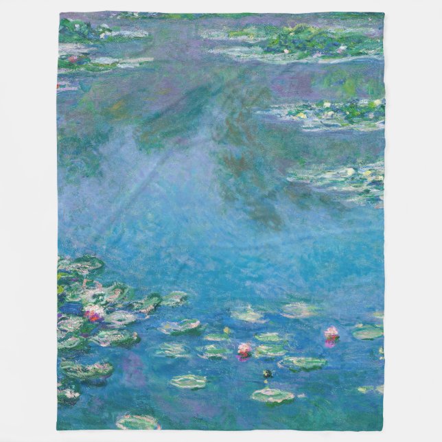 Claude Monet - Water Lilies 1906 Fleece Blanket (Front)