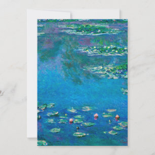 Claude Monet - Water Lilies 1906 Holiday Card