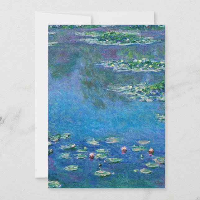 Claude Monet - Water Lilies 1906 Holiday Card (Front)