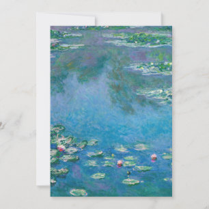 Claude Monet - Water Lilies 1906 Invitation