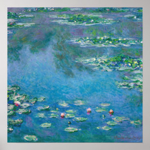 Claude Monet - Water Lilies 1906 Poster